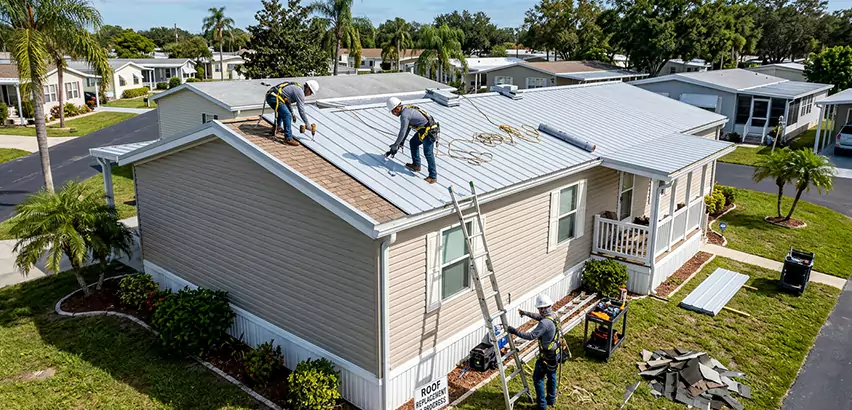 Mobile Home Metal Roof Replacement in Burlington